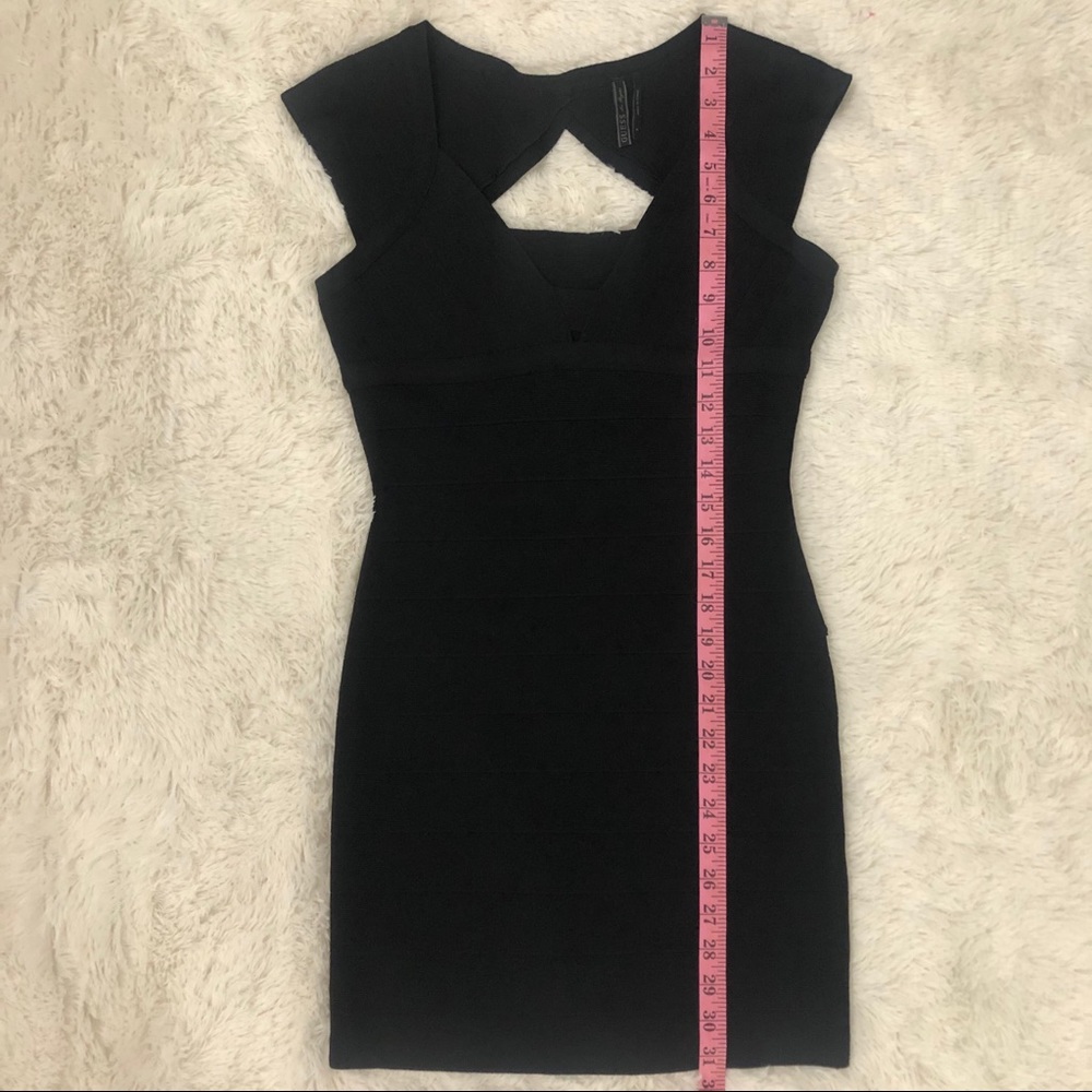 GUESS Size Medium Black Bandage Body Con dress - Picture 13 of 13